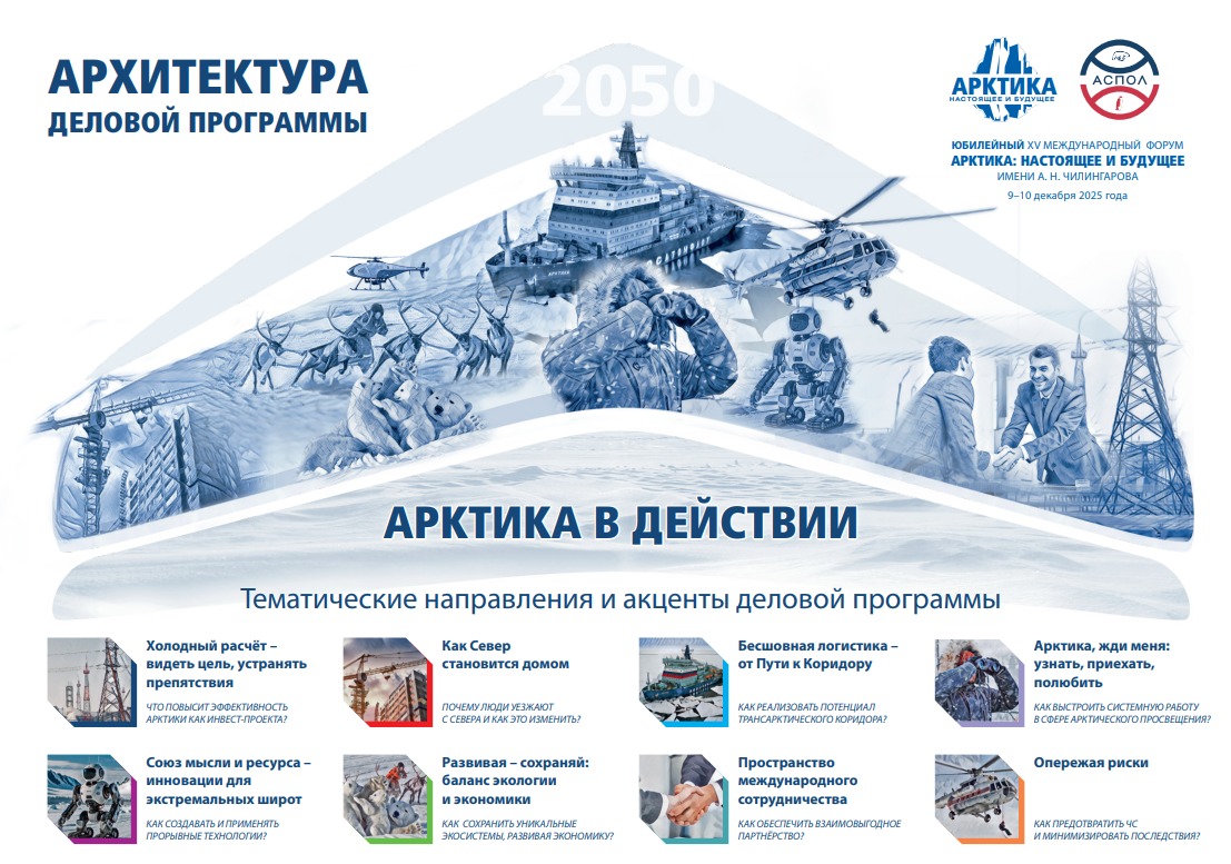 Арктика в действии. Определена архитектура Юбилейного форума Арктика: настоящее и будущее им. А.Н. Чилингарова